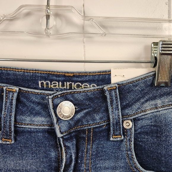 Maurices Vintage High Waisted Rise Girlfriend Jeans Stretchy New NWT Size 4 - Picture 5 of 11